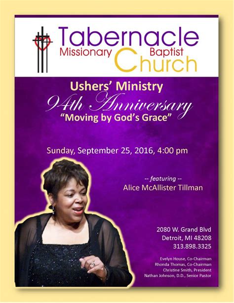 Usher’s Ministry – 94th Anniversary September 25, 2016, 4:00 pm ::: A ...