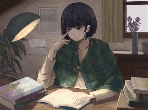 Anime Girl Reading Wallpapers - Top Free Anime Girl Reading Backgrounds ...