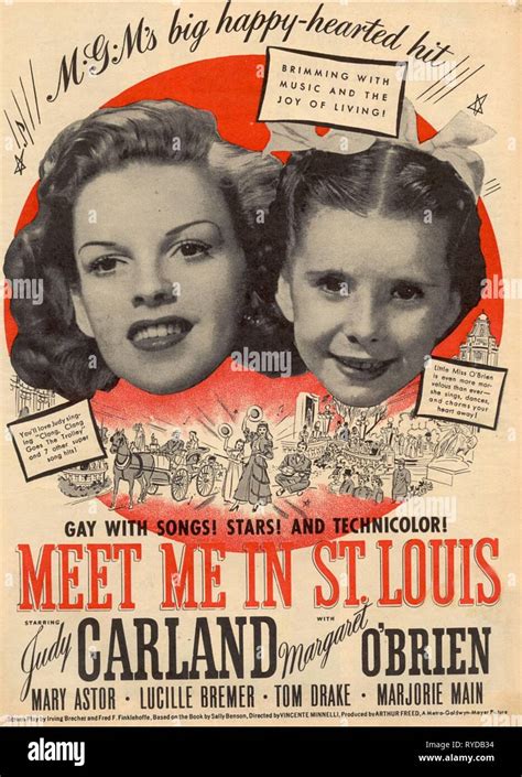 JUDY GARLAND, MARGARET O'BRIEN POSTER, MEET ME IN ST. LOUIS, 1944 Stock Photo - Alamy