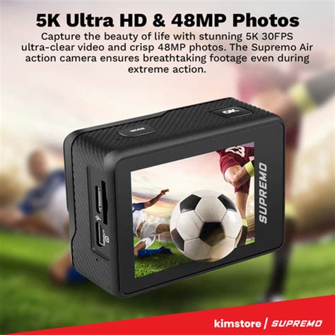 Supremo Air 5K Action Camera – KIMSTORE