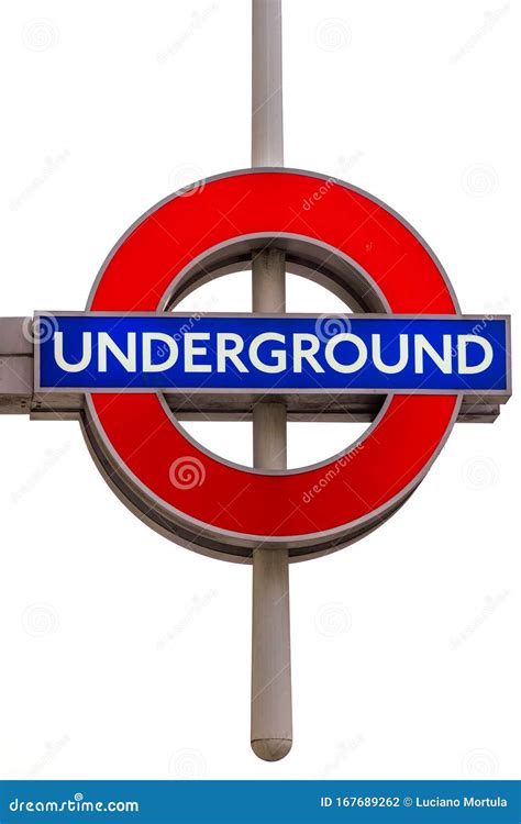 London Underground Roundel Shaped Sign., London, UK Editorial Photography - Image of england ...