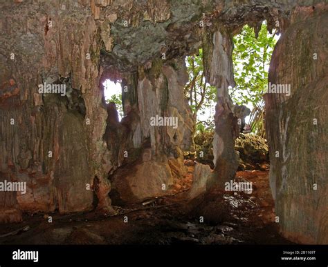 Mangaia Caves, Polynesia, Cook Islands Stock Photo - Alamy