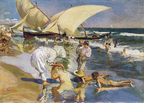 Valencia beach in the morning light, 1908 - Joaquín Sorolla - WikiArt.org