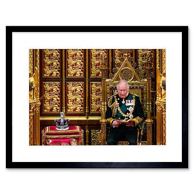 KING CHARLES III England UK Crown Queen Elizabeth II Photo Framed Print 12X16 £24.99 - PicClick UK