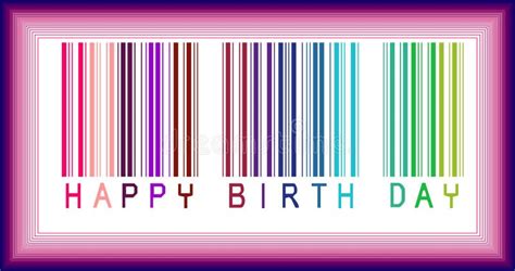 Happy Birthday Barcode SVG