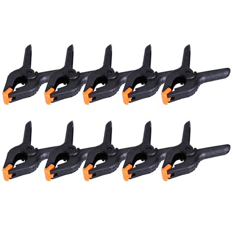 10pcs/lot 4inch Plastic Nylon Clamps for Woodworking DIY Wood Working Tools Spring Clamp Jig ...