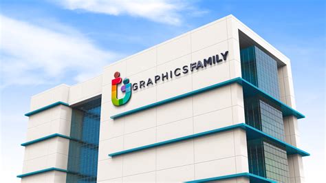 Business Building Logo Mockup – GraphicsFamily