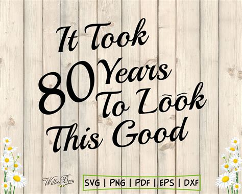 80th Birthday SVG, Milestone SVG, Unisex Birthday, 80 Years Old ...