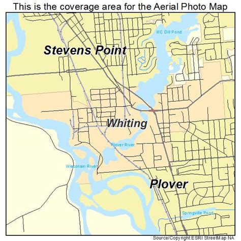 Aerial Photography Map of Whiting, WI Wisconsin