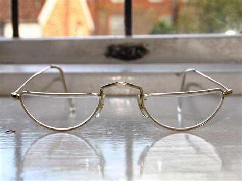 Vintage ALGHA half moon 2.75 reading eye glasses 12KT gold filled | eBay