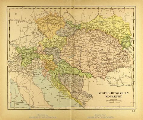 Map of the Austro-Hungarian Empire - PICRYL - Public Domain Media ...