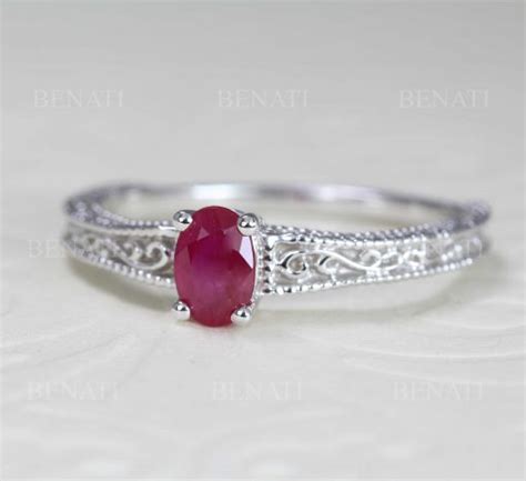 Ruby vintage ring, Antique engagement ring | Benati