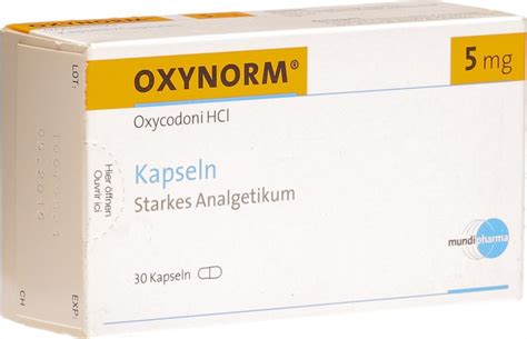 Oxynorm Kapseln 5mg 30 Stück in der Adler Apotheke