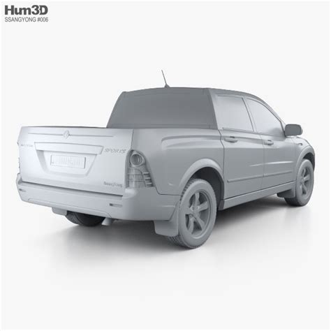 SsangYong Actyon Sports 2014 3D model - Vehicles on Hum3D