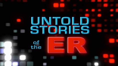 Untold Stories of the ER trailer | Stories, Real stories, Under pressure