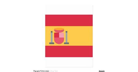 Flag spain Twitter emoji Postcard | Zazzle