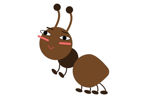 Cartoon Ant Character. Funny Comic Face Graphic by onyxproj · Creative Fabrica