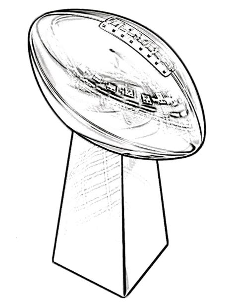 Super Bowl Trophy Drawing at GetDrawings | Free download