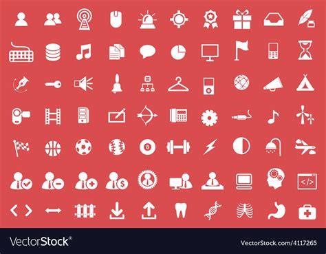 Web design and technology icons Royalty Free Vector Image