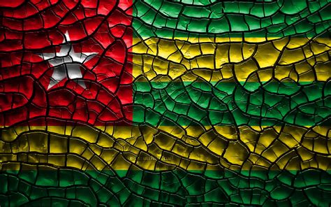 4K free download | Flag of Togo cracked soil, Africa, Togo flag, 3D art, Togo, African countries ...