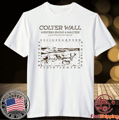 Colter wall merch colter wall western swing and waltzes album t-shirt - ShirtElephant Office