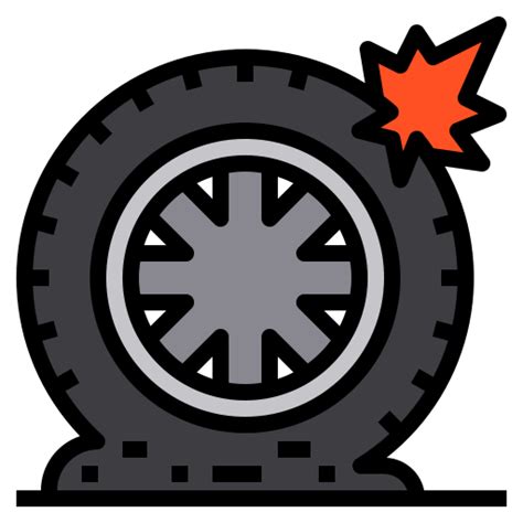 Flat tire - Free transportation icons