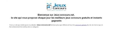 Jeux-concours.net, sélection des meilleurs concours en ligne