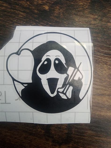 Kawaii Ghostface Decal - Etsy