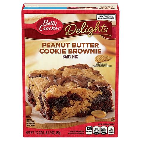 Betty Crocker Delights Peanut Butter, Cookie Brownie Bars Mix