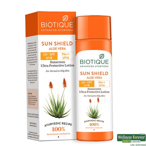 Buy Biotique Bio Aloe Vera Ultra Soothing Face Lotion SPF 30+ UVA/UVB ...