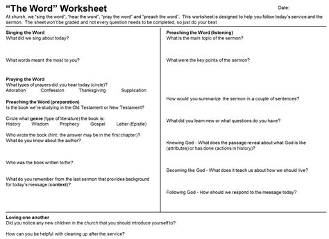 Children’s Sermon Notes Outline | James' Mirror – Christian Discipleship Guide