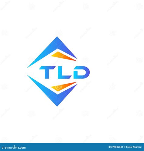 TLD Abstract Technology Logo Design on White Background. TLD Creative Initials Letter Logo ...