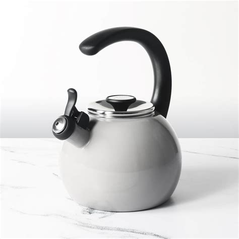 Circulon Enamel On Steel Whistling Tea Kettle 1.9 Liters, Gray ...