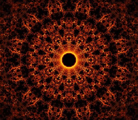 wallpaper fractal, circles, pattern, fire HD : Widescreen : High ...