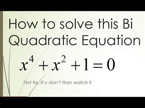 Roots Of Bi Quadratic Equation Calculator - Tessshebaylo