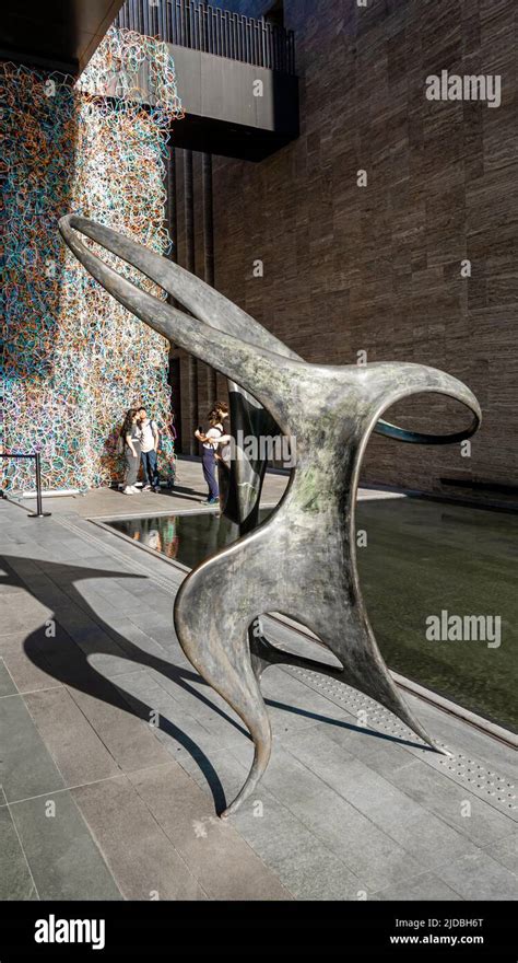 Abstract metal sculpture in front of MKM Cultural centre, istanbul ...