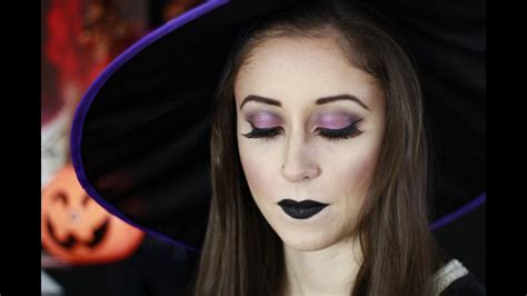 Simple Halloween Makeup - Glam Witch - YouTube