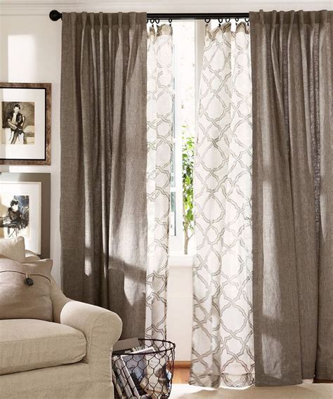 Give your windows depth! Layer curtains in the living room. | Home ...