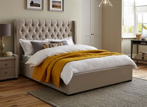 Deacon Upholstered Bed Frame | Dreams | Fabric bed frame, Simple bed ...