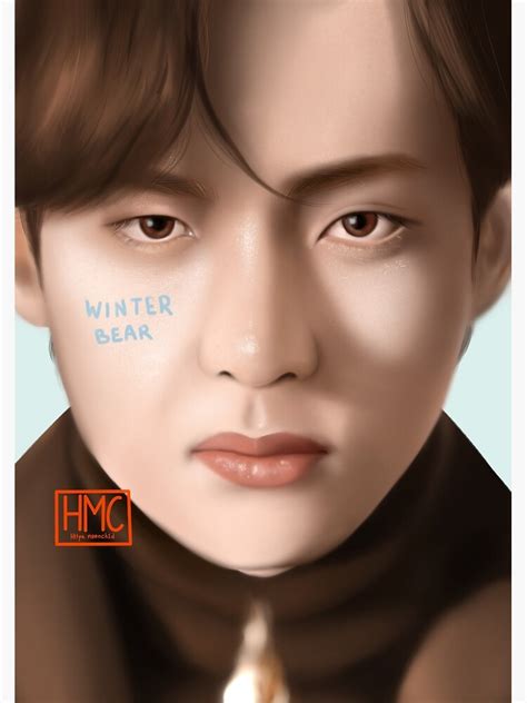 "Kim Taehyung, Winter bear" Poster by httpsm00nch1ld | Redbubble