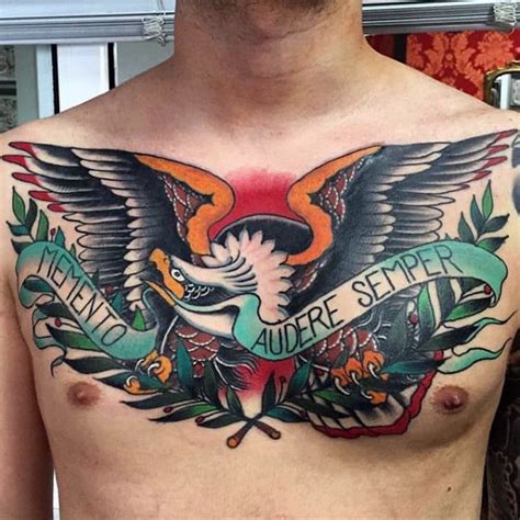 80 Eagle Chest Tattoo Designs For Men - Manly Ink Ideas