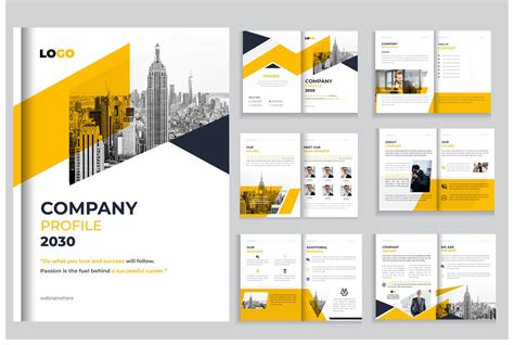 Company Profile Design Template Graphic by ietypoofficial · Creative ...