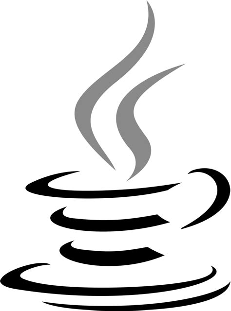 Java Logo Black and White (2) – Brands Logos