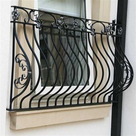 Exterior metal fence wrought iron balcony railing design for balcony decor on stock for sale–IOK ...