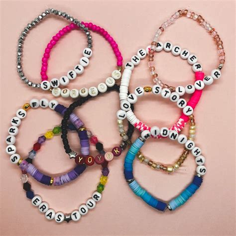 Taylor Swift Bracelets Eras Tour Swiftie Friendship - Etsy Taylor Swift ...