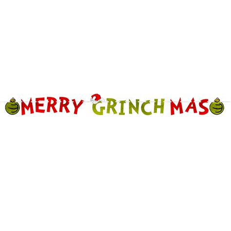 Merry Grinchmas Letter Banner