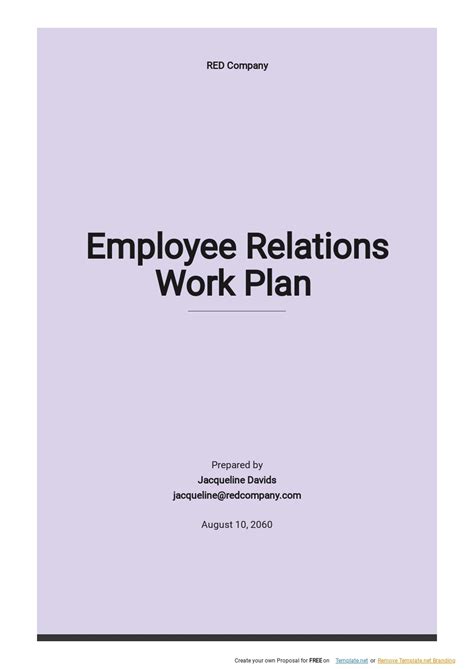 Employee Return to Work Plan Template - Google Docs, Word, Apple Pages, PDF | Template.net