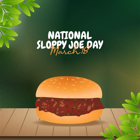 vector graphic of national sloppy joe day good for national sloppy joe ...