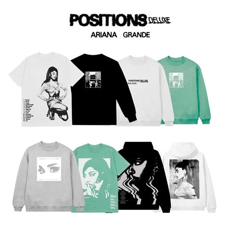 Ariana Grande Positions Deluxe Merchants 2021, Men's Fashion, Tops & Sets, Tshirts & Polo Shirts ...