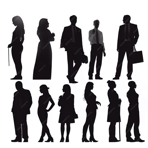 Premium Photo | Free vector people silhouettes background